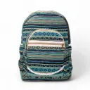 🌟 Boho-Chic Woven Backpack – Handcrafted Aztec Tribal Print | Eco-Friendly & Stylish Daypack 🌿 