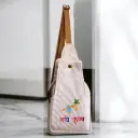 🎨 Krishna-Inspired Canvas Crossbody Bag | Lightweight Spiritual Shoulder Bag with Divine Print 
